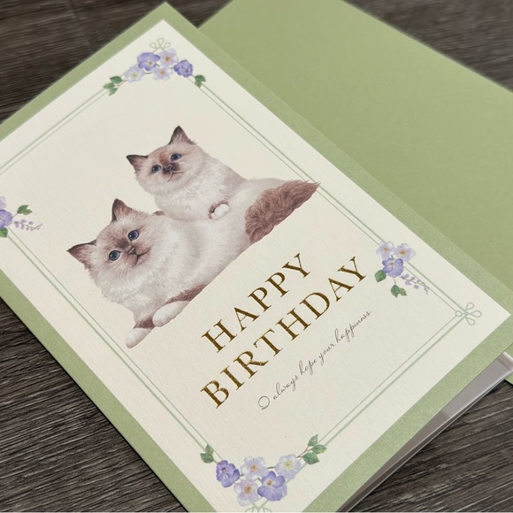Barmen Kitten Cat Birthday Card ❘ Celebrate Card ❘ Happy Birthday Card - Picture 1 of 7
